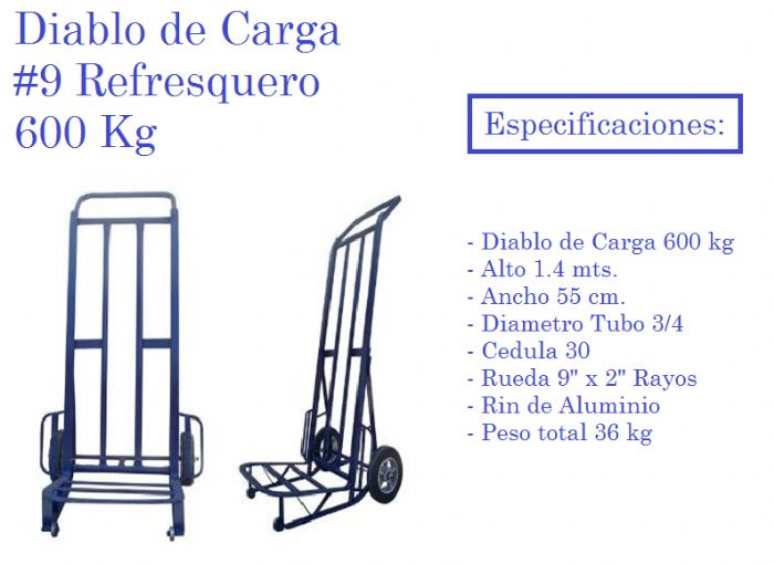 Diablo de Carga Refresquero 600 Kg No. 9